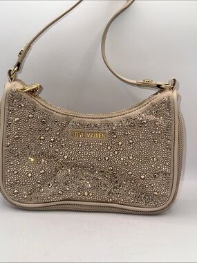 Steve Madden Crystal-Studded Y2K Shoulder Bag